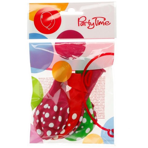Balon gumowy Arpex kropki 5 szt mix 280mm (K4818) Balon gumowy Arpex kropki 5 szt mix 280mm (K4818)
