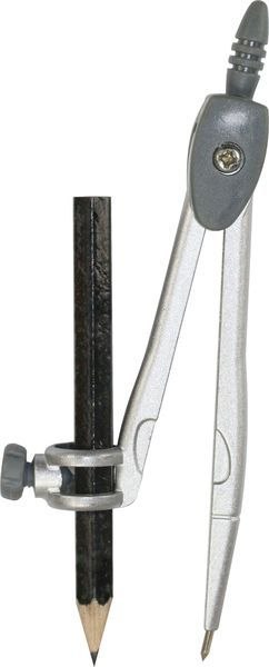 Cyrkiel metalowy na ołówek w etui Cyrkiel metalowy na ołówek w etui