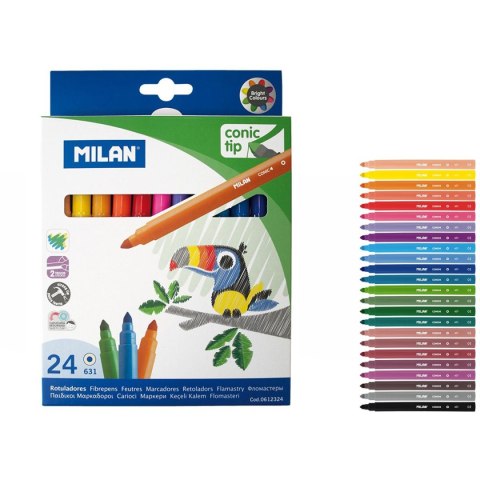 Flamastry Milan 24 kolory (0612324) Flamastry Milan 24 kolory (0612324)