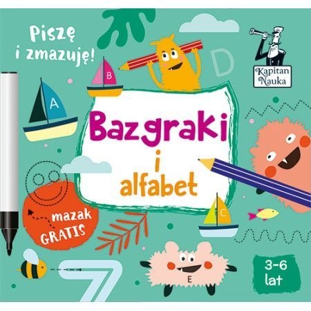 Książeczka edukacyjna Kapitan Nauka Bazgraki Alfabet Książeczka edukacyjna Kapitan Nauka Bazgraki Alfabet