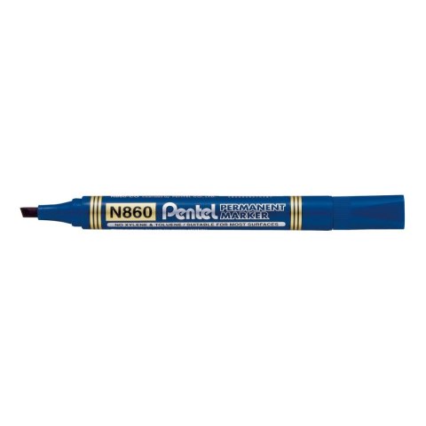 Marker permanentny Pentel N860, niebieski 1,5mm ścięta końcówka Marker permanentny Pentel N860, niebieski 1,5mm ścięta końcówka