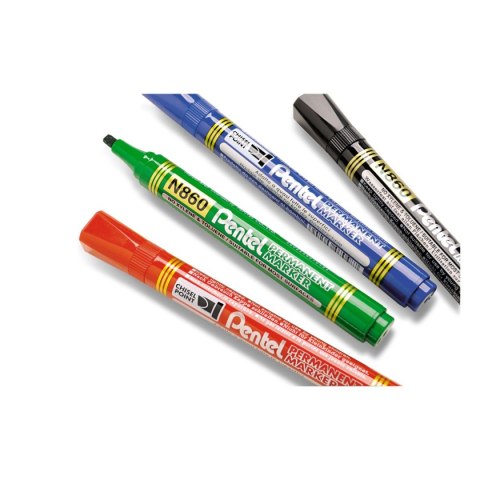 Marker permanentny Pentel N860, niebieski 1,5mm ścięta końcówka Marker permanentny Pentel N860, niebieski 1,5mm ścięta końcówka