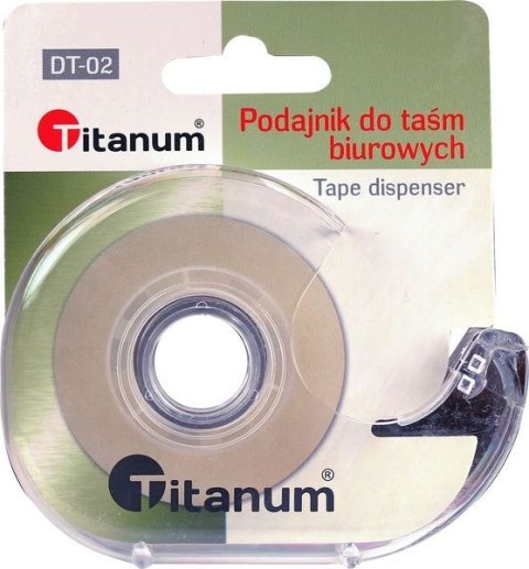 Podajnik do taśmy Titanum przezroczysty (DT-02) Podajnik do taśmy Titanum przezroczysty (DT-02)