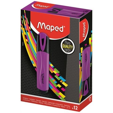 Zakreślacz Maped fluo peps, fioletowy 1,0-5,0mm (742531) Zakreślacz Maped fluo peps, fioletowy 1,0-5,0mm (742531)