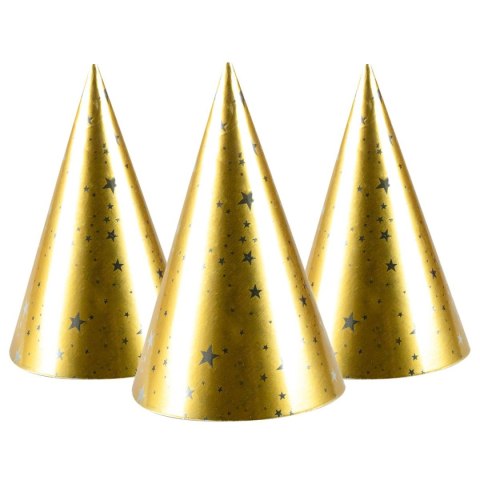 Czapka party Arpex Golden party 4szt. złota papier (KP8152) Czapka party Arpex Golden party 4szt. złota papier (KP8152)