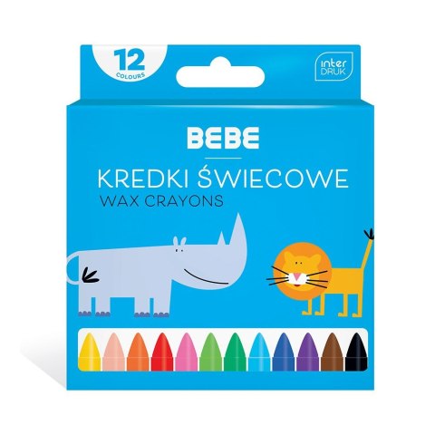 Kredki świecowe Bebe BB KIDS 12 kol 5902277326683 12 kol. Kredki świecowe Bebe BB KIDS 12 kol 5902277326683 12 kol.