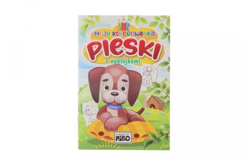 Książeczka edukacyjna Niko Moja kolorowanka z naklejkami. Pieski Książeczka edukacyjna Niko Moja kolorowanka z naklejkami. Pieski