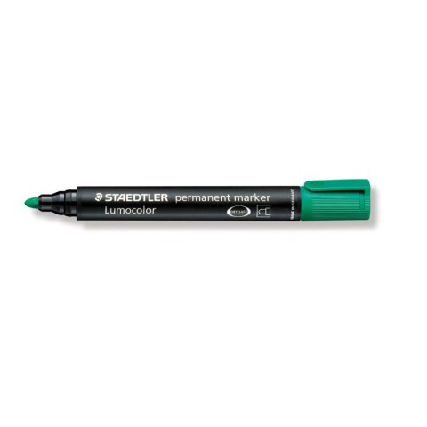 Marker permanentny Staedtler, zielony 2,0mm okrągła końcówka Marker permanentny Staedtler, zielony 2,0mm okrągła końcówka