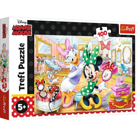 Puzzle Trefl Minnie w salonie kosmetycznym 100 el. (16387) Puzzle Trefl Minnie w salonie kosmetycznym 100 el. (16387)