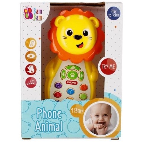 Telefon zabawkowy Bam Bam muzyczny Lew (502449) Telefon zabawkowy Bam Bam muzyczny Lew (502449)