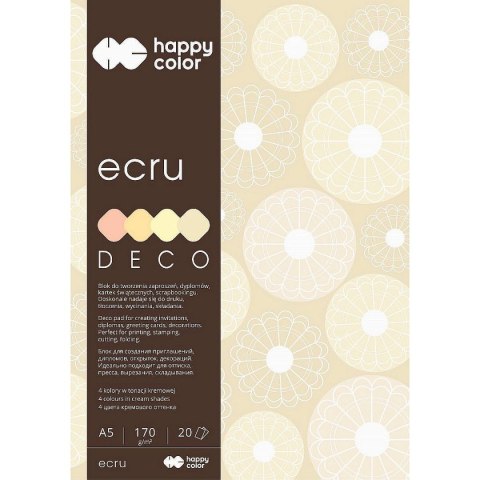 Zeszyt papierów kolorowych Happy Color A5 170g 20k (HA 3717 1520-092) Zeszyt papierów kolorowych Happy Color A5 170g 20k (HA 3717 1520-092)
