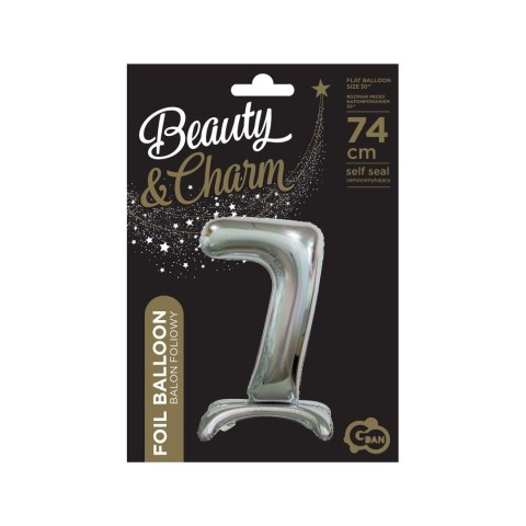 Balon gumowy Godan Beauty&Charm cyfra stojąca srebrna srebrny (BC-ASS7) Balon gumowy Godan Beauty&Charm cyfra stojąca srebrna srebrny (BC-ASS7)