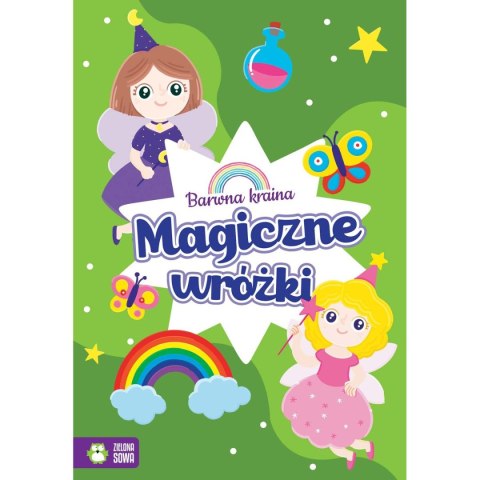 Książeczka edukacyjna Zielona Sowa Barwna kraina. Magiczne wróżki Książeczka edukacyjna Zielona Sowa Barwna kraina. Magiczne wróżki