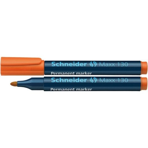 Marker permanentny Schneider Maxx 130, pomarańczowy 1,0-3,0mm okrągła końcówka (113006) Marker permanentny Schneider Maxx 130, pomarańczowy 1,0-3,0mm okrągła końcówka (113006)