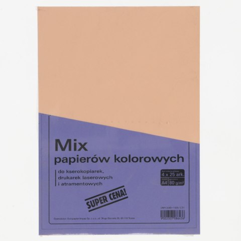 Papier kolorowy Rogatin A4 mix 80g Papier kolorowy Rogatin A4 mix 80g