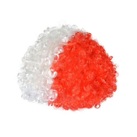 Peruka Arpex afro, biało-czerwoni (SP4989) Peruka Arpex afro, biało-czerwoni (SP4989)
