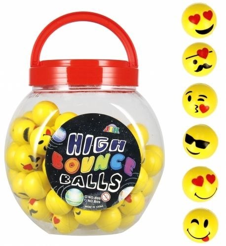 Piłka kauczukowa Mega Creative buźka 3cm, 84szt. (536515) Piłka kauczukowa Mega Creative buźka 3cm, 84szt. (536515)