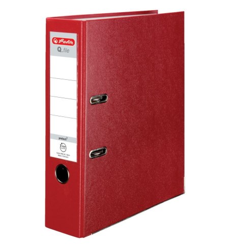Segregator dźwigniowy Herlitz Q. file Standard A4 80mm czerwony (0011167426) Segregator dźwigniowy Herlitz Q. file Standard A4 80mm czerwony (0011167426)