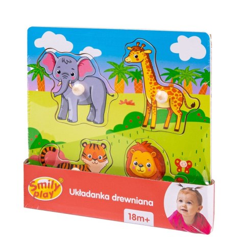 Układanka Smily Play drewniana zoo (SPW83614) Układanka Smily Play drewniana zoo (SPW83614)