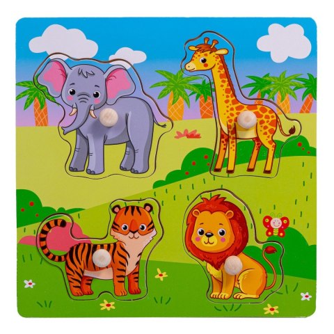 Układanka Smily Play drewniana zoo (SPW83614) Układanka Smily Play drewniana zoo (SPW83614)