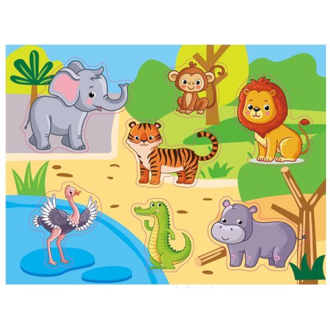 Układanka Smily Play drewniana zoo (SPW83614) Układanka Smily Play drewniana zoo (SPW83614)