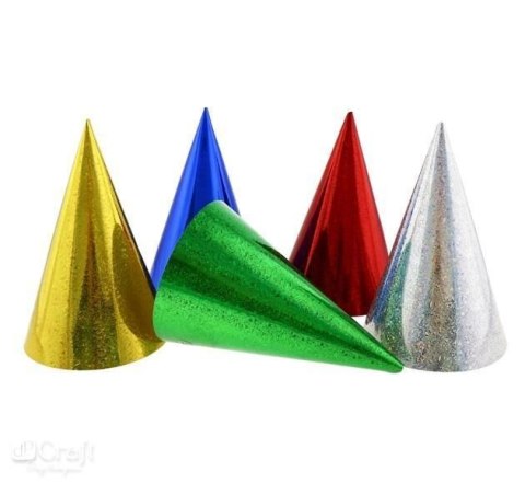 Czapka party holograficzne 5szt róże kolory mix papier (PZ-CZH5) Czapka party holograficzne 5szt róże kolory mix papier (PZ-CZH5)