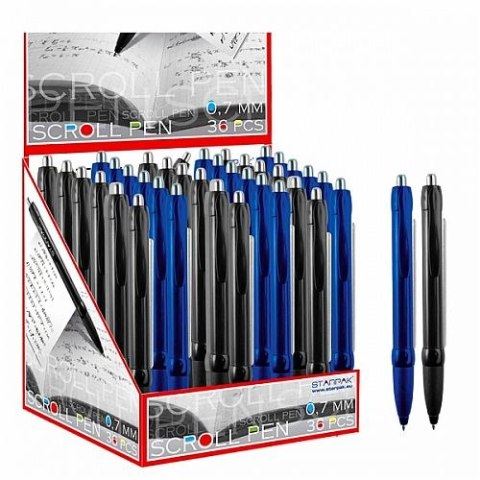 Długopis olejowy Starpak ze ściągą niebieski 0,7mm (320851) Długopis olejowy Starpak ze ściągą niebieski 0,7mm (320851)