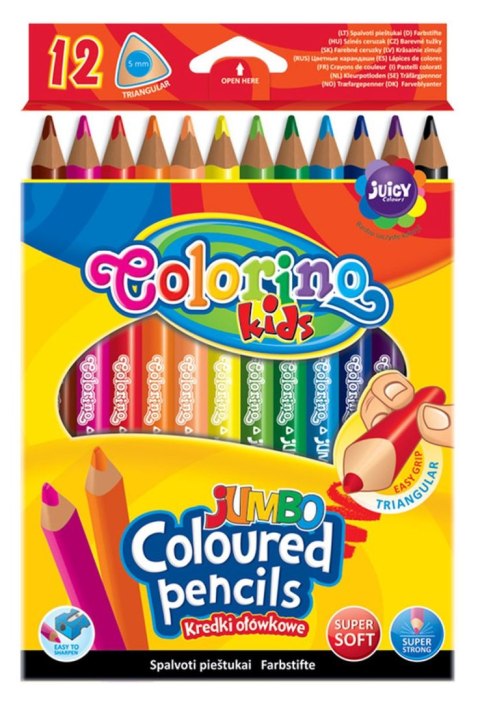 Kredki ołówkowe Patio Colorino Jumbo 12 kol. (51859) Kredki ołówkowe Patio Colorino Jumbo 12 kol. (51859)