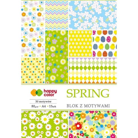 Zeszyt papierów kolorowych Happy Color A4 80g 15k (HA 3808 2030-S) Zeszyt papierów kolorowych Happy Color A4 80g 15k (HA 3808 2030-S)