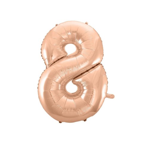 Balon foliowy Godan różowo-złoty cyfra 8 45 cali 45cal (hs-c45rz8) Balon foliowy Godan różowo-złoty cyfra 8 45 cali 45cal (hs-c45rz8)