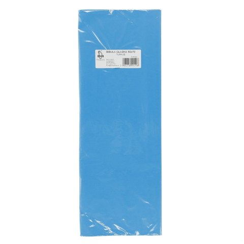 Bibuła gładka turkusowy gładka turkusowa 700mm x 500mm (19) Bibuła gładka turkusowy gładka turkusowa 700mm x 500mm (19)