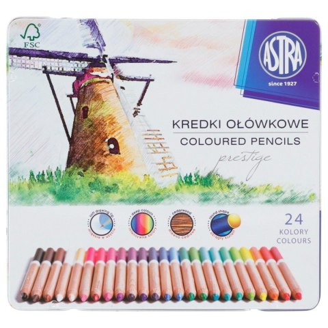 Kredki ołówkowe Astra 24 kol. (312117002) Kredki ołówkowe Astra 24 kol. (312117002)