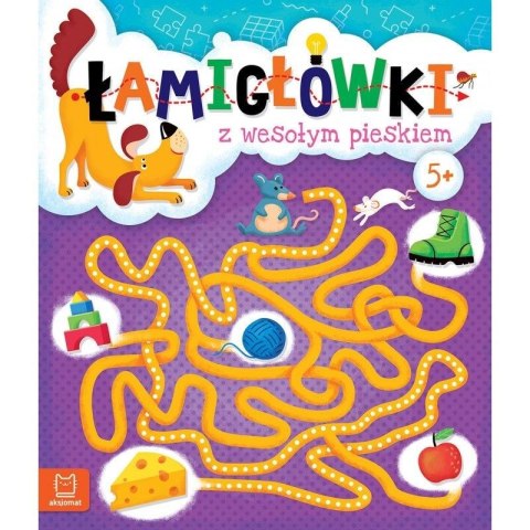 Książeczka edukacyjna Aksjomat Łamigłówki z wesołym pieskiem 5+ Książeczka edukacyjna Aksjomat Łamigłówki z wesołym pieskiem 5+