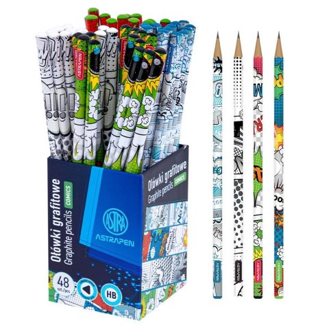 Ołówek Astra ASTRAPEN COMICS grafitowy HB trójkątny HB (2060230034) Ołówek Astra ASTRAPEN COMICS grafitowy HB trójkątny HB (2060230034)