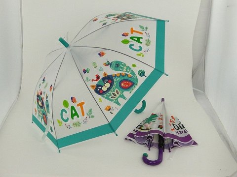 Parasol Adar dla dzieci z nadrukiem długość 66 cm (501485) Parasol Adar dla dzieci z nadrukiem długość 66 cm (501485)