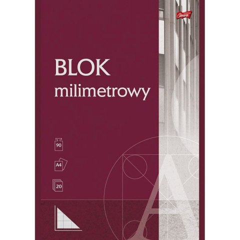 Blok milimetrowy St.Majewski A4 20k Blok milimetrowy St.Majewski A4 20k