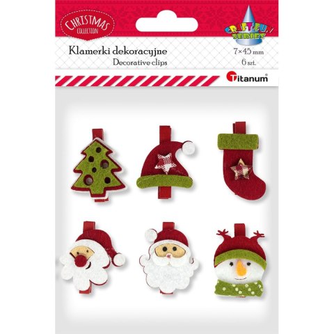 Ozdoba drewniana Titanum Craft-Fun Series klamerki xmass (20HY0402-1) Ozdoba drewniana Titanum Craft-Fun Series klamerki xmass (20HY0402-1)