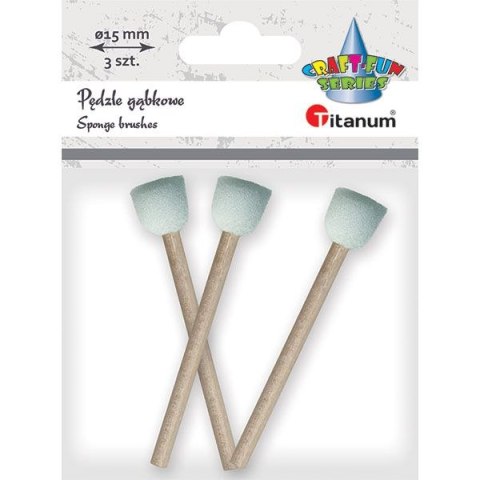 Pędzel Titanum Craft-Fun Series gąbka do malowania 1,5cm Pędzel Titanum Craft-Fun Series gąbka do malowania 1,5cm