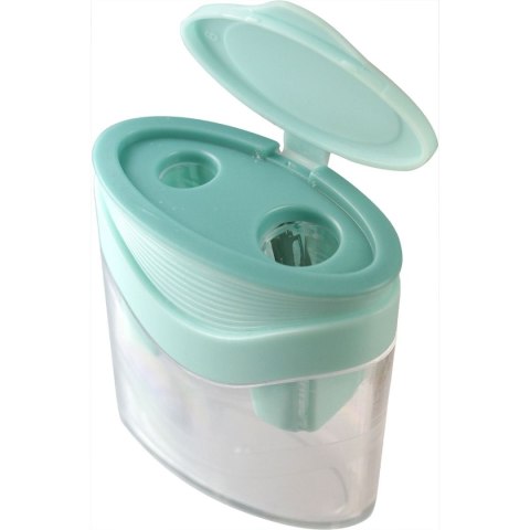 Temperówka plastikowa duża podwójna Temperówka plastikowa duża podwójna