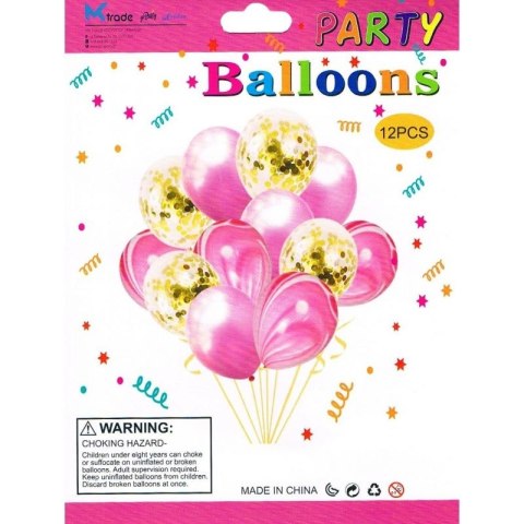 Balon gumowy Antella zestaw balonów mix kolor 12szt. mix 300mm (BCF-396) Balon gumowy Antella zestaw balonów mix kolor 12szt. mix 300mm (BCF-396)