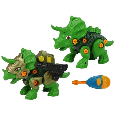 Figurka Lean Dinozaur Do Rozkręcania Majsterkowanie Triceratops Zielony Efekty Świetlne Dźwięki (10425) Figurka Lean Dinozaur Do Rozkręcania Majsterkowanie Triceratops Zielony Efekty Świetlne Dźwięki (10425)