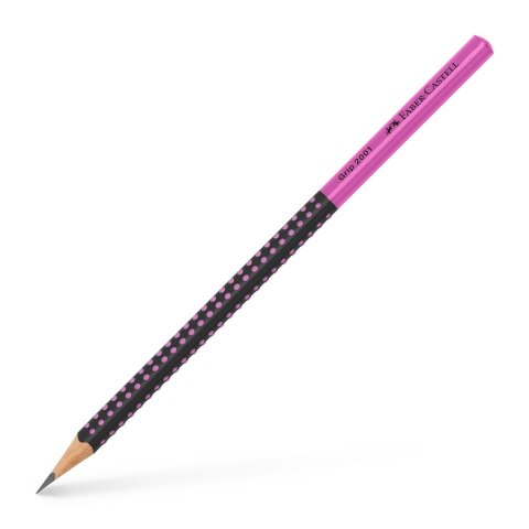Ołówek Faber Castell Grip 2001 Two Tone czarny/różowy HB (517011FC) Ołówek Faber Castell Grip 2001 Two Tone czarny/różowy HB (517011FC)