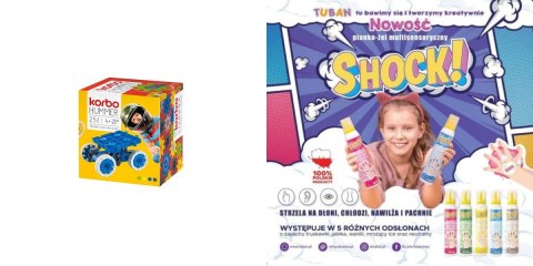 Pakiet PROMOCJA Tuban Klocki Korbo Hummer Grean + pianko żel shock (407529+461223) Pakiet PROMOCJA Tuban Klocki Korbo Hummer Grean + pianko żel shock (407529+461223)