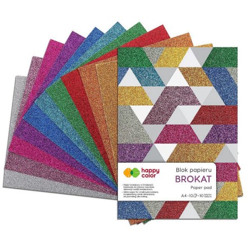 Zeszyt papierów kolorowych Happy Color A4 150g 10k (HA 3815 2030-BR) Zeszyt papierów kolorowych Happy Color A4 150g 10k (HA 3815 2030-BR)
