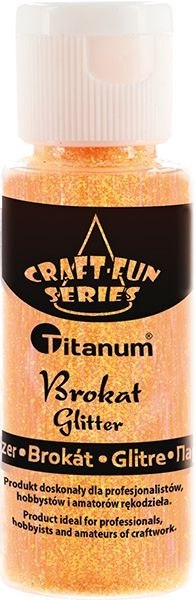 Brokat Titanum Craft-Fun Series neon kolor: pomarańczowy 1 kolor. (C54) Brokat Titanum Craft-Fun Series neon kolor: pomarańczowy 1 kolor. (C54)