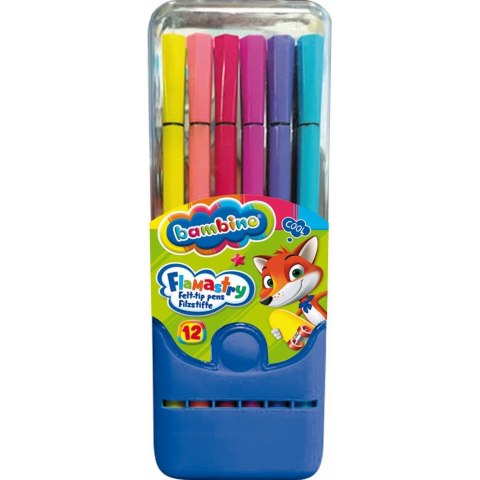 Flamaster Bambino MINI ZOO 12 kol 12 kol. (5903235649745) Flamaster Bambino MINI ZOO 12 kol 12 kol. (5903235649745)
