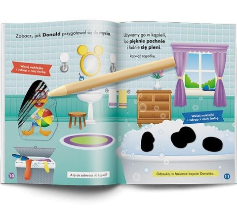 Książka dla dzieci Ameet Disney Maluch. Mały odkrywca. Zdrapywanki naklejank (ZDM 9201) Książka dla dzieci Ameet Disney Maluch. Mały odkrywca. Zdrapywanki naklejank (ZDM 9201)