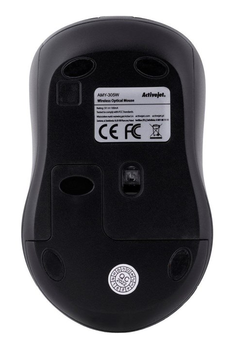 Mysz Activejet AMY-305W czarny (PERACJMYS0027) Mysz Activejet AMY-305W czarny (PERACJMYS0027)