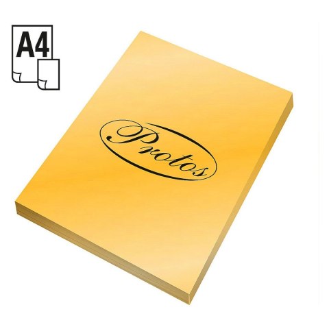 Papier kolorowy Protos A4 złoty 170g Papier kolorowy Protos A4 złoty 170g