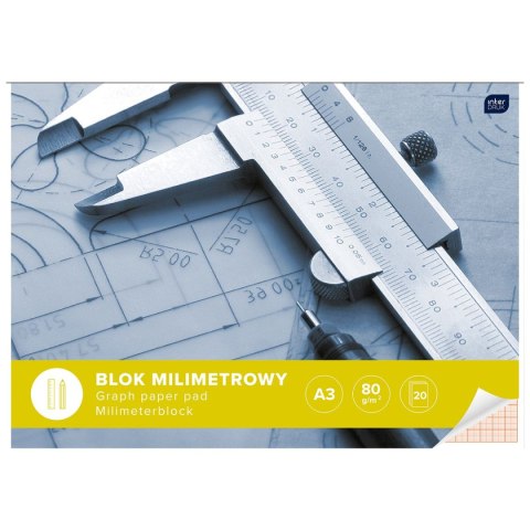 Blok milimetrowy Interdruk A3 20k (BLMIA3) Blok milimetrowy Interdruk A3 20k (BLMIA3)